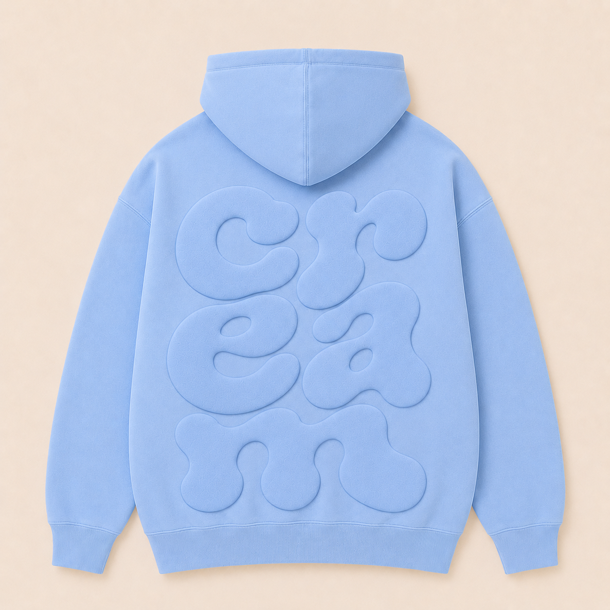Blue on Blue Hoodie - Puff Print