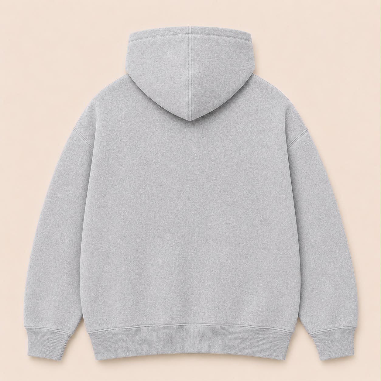 Light Grey on Light Grey Hoodie - Embroidered