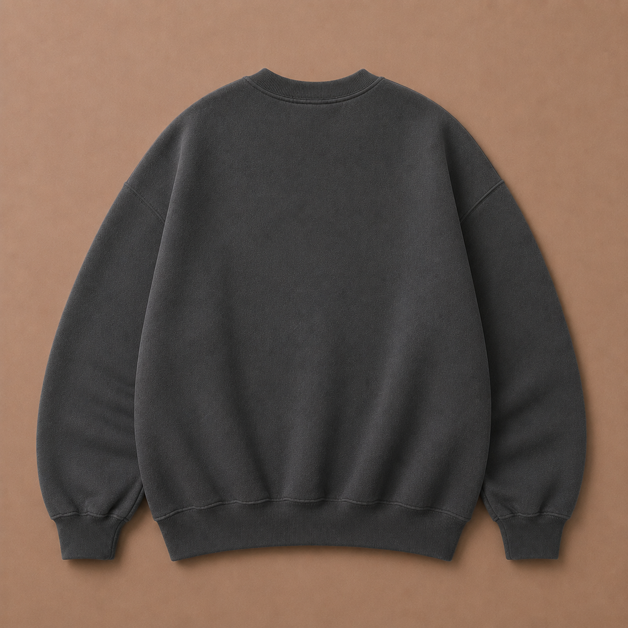 Grey on Grey Crewneck - Embroidered
