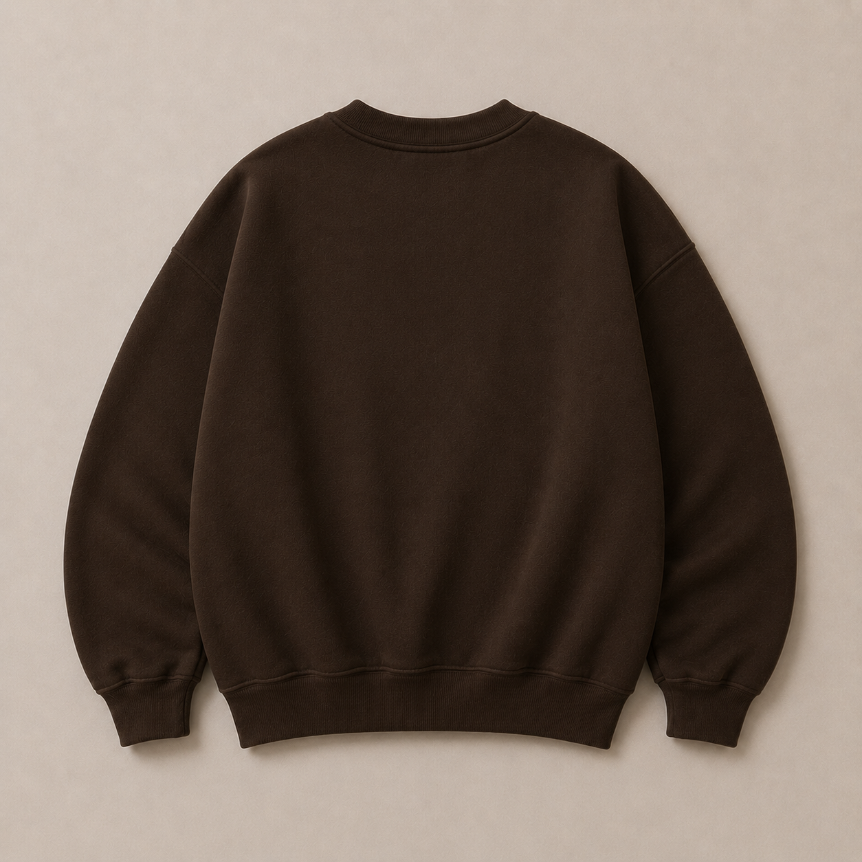 Blue on Brown Crewneck - Puff Print