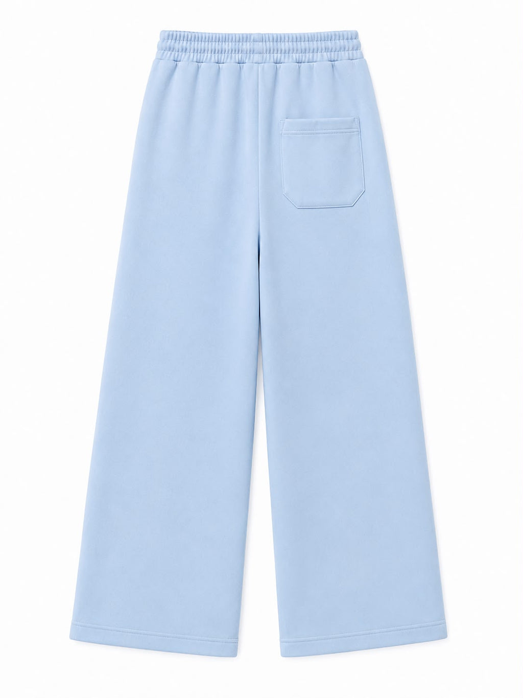 Blue on Blue Track Pants - Wide Leg - Embroidered