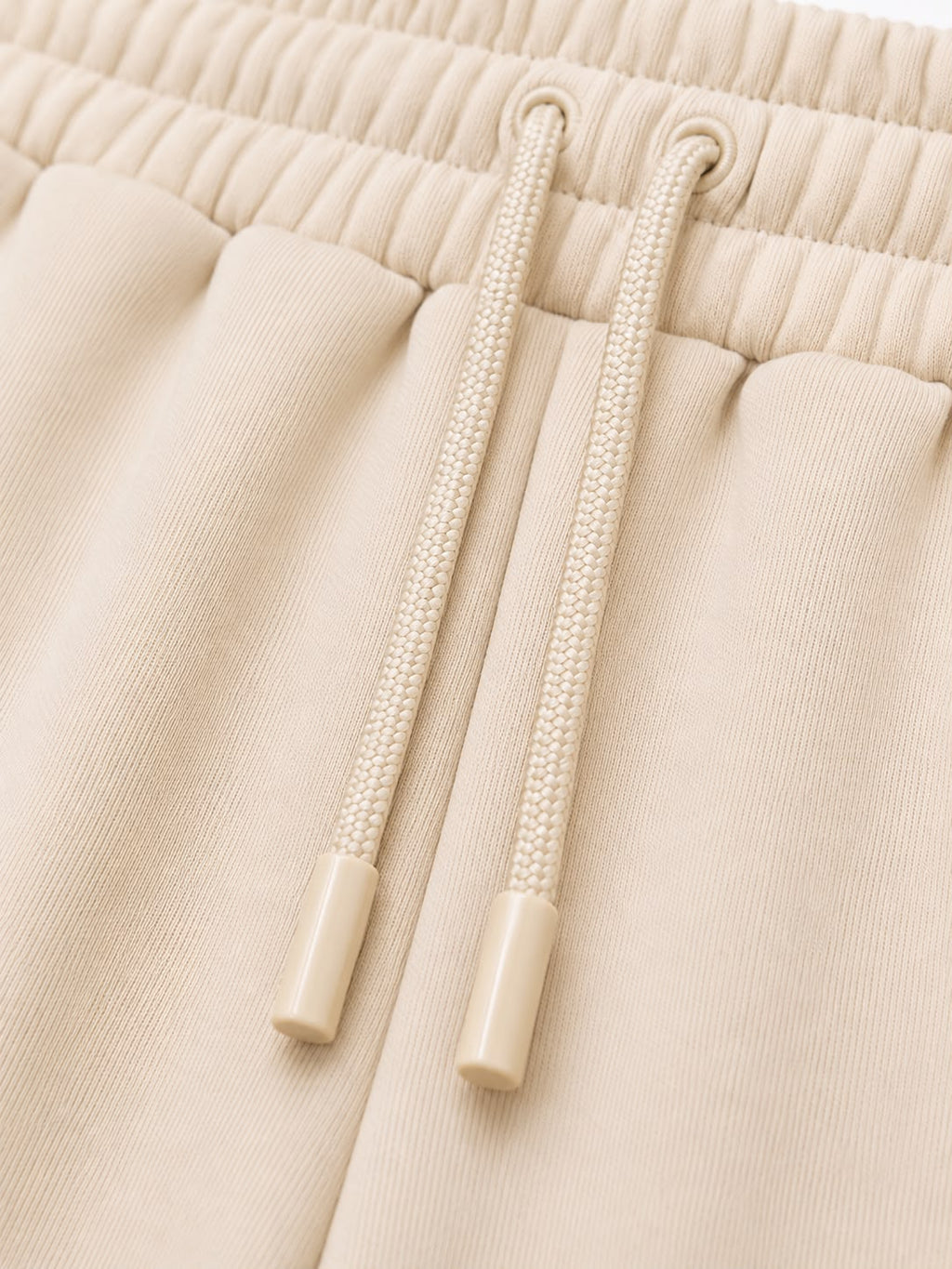 Cream on Cream Track Pants - Wide Leg - Embroidered