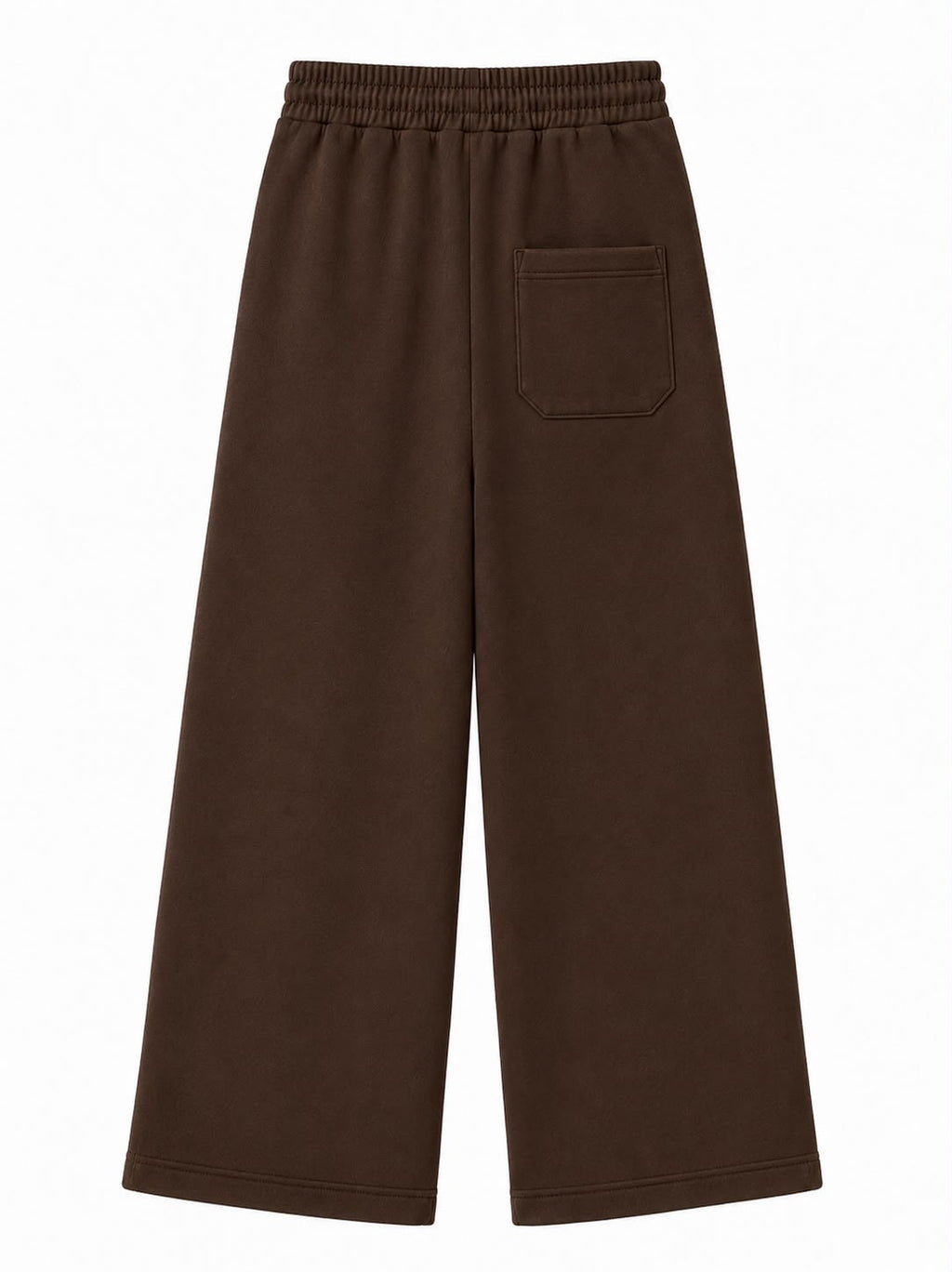 Brown on Brown Track Pants - Wide Leg - Embroidered