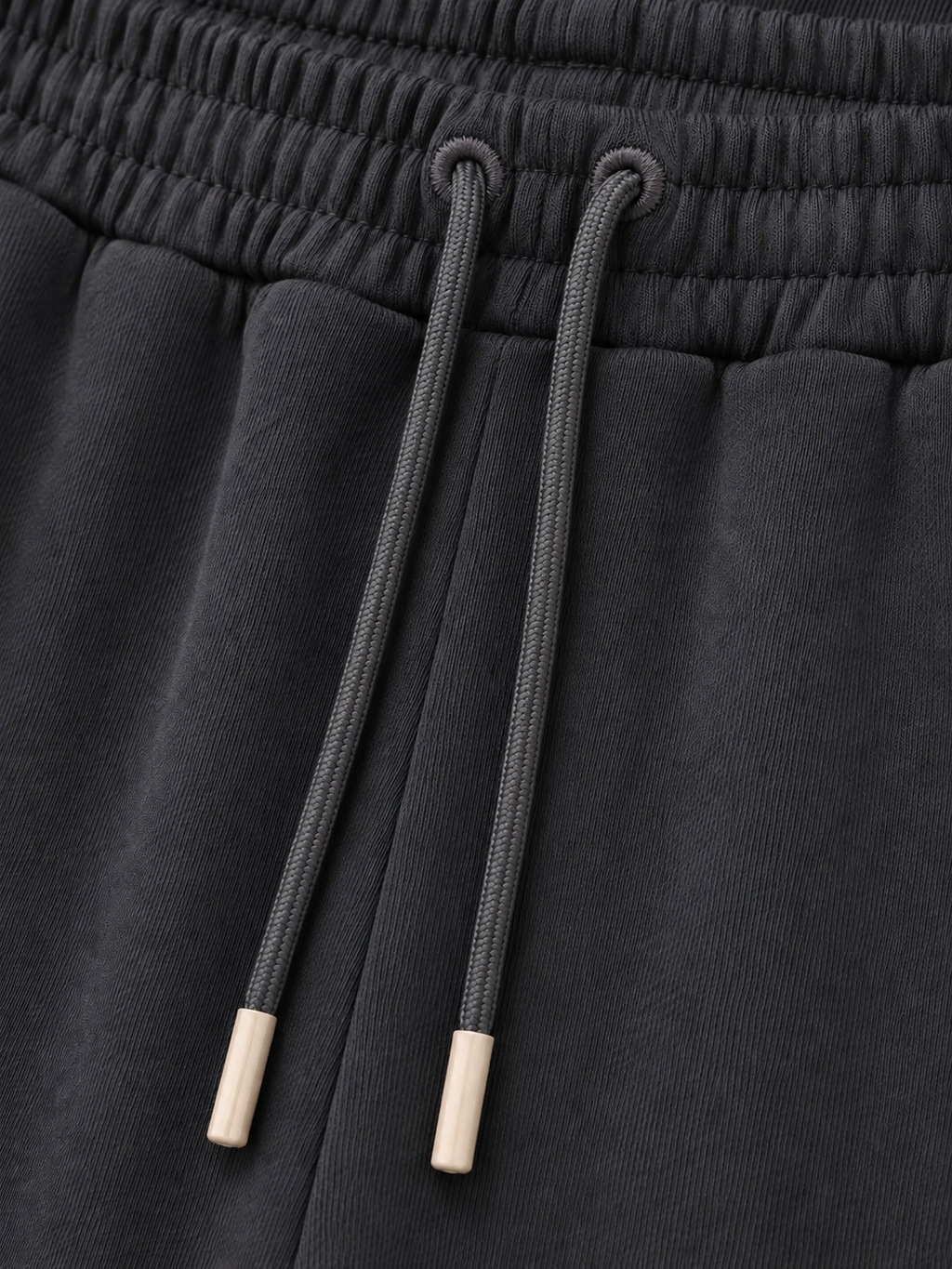 Grey on Grey Track Pants - Wide Leg - Embroidered