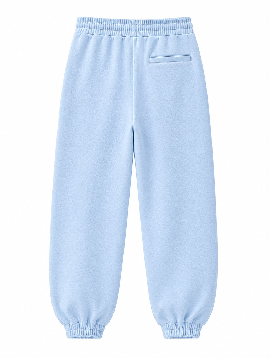 Blue on Blue Track Pants - Cuffed Leg - Embroidered