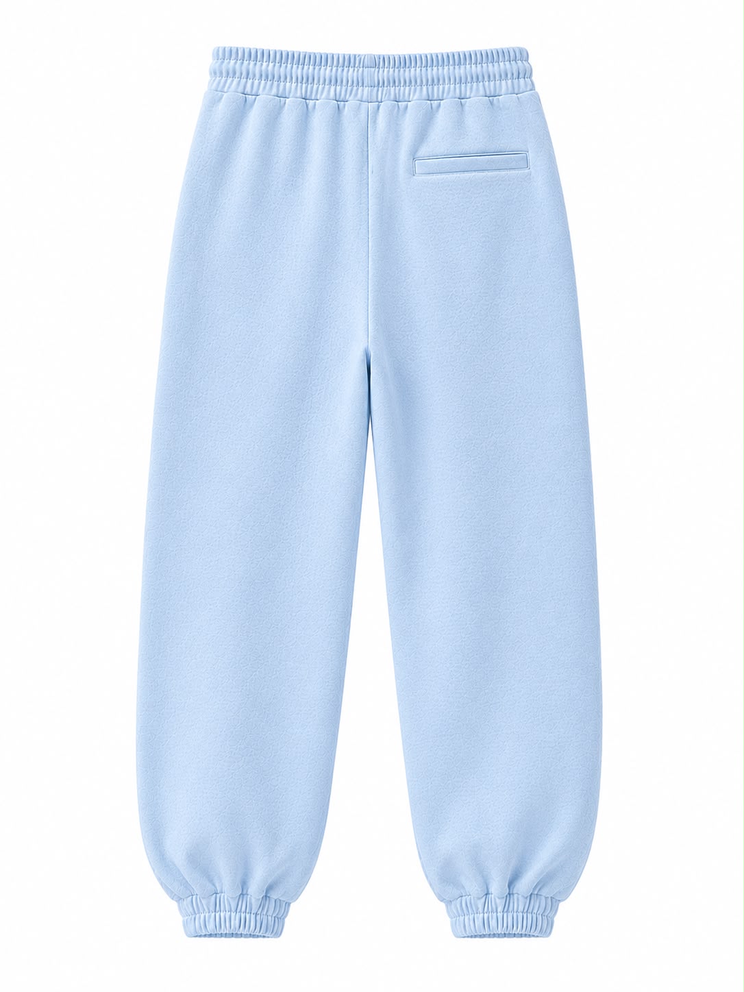 Blue on Blue Track Pants - Cuffed Leg - Embroidered