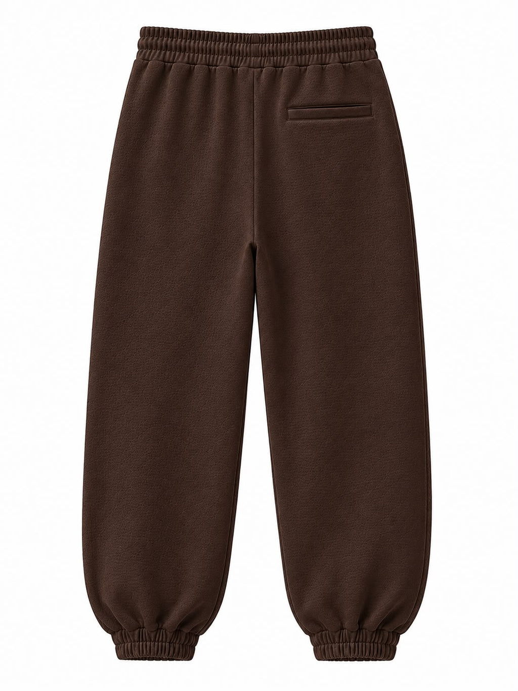 Brown on Brown Track Pants - Cuffed Leg - Embroidered