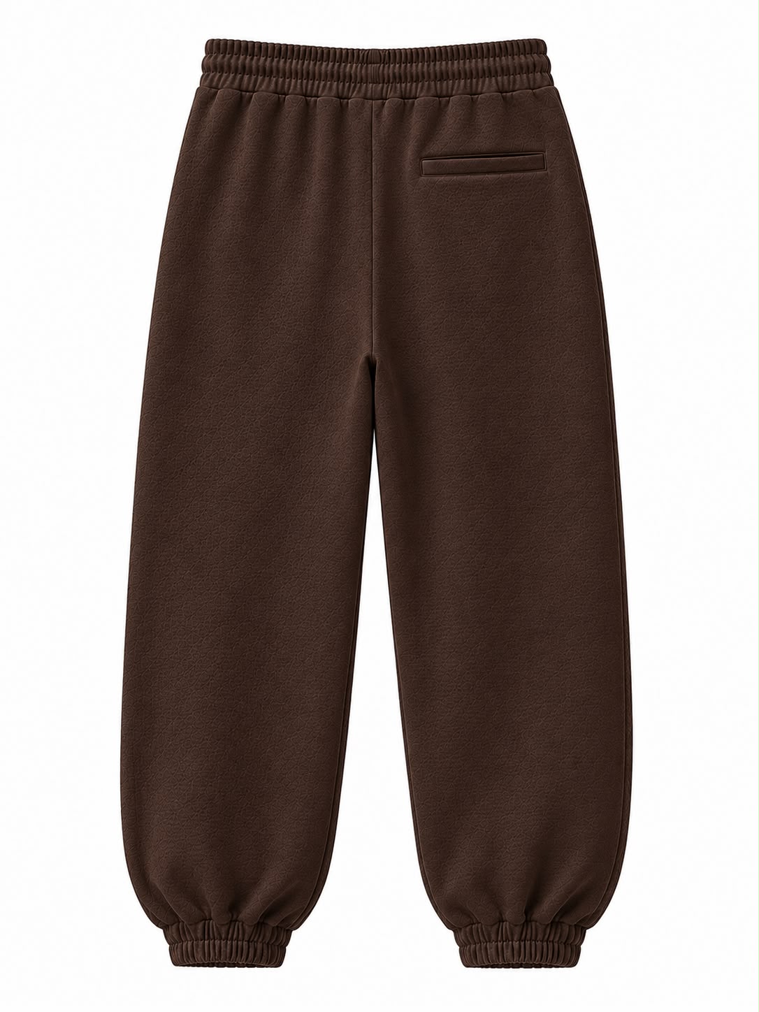 Brown on Brown Track Pants - Cuffed Leg - Embroidered
