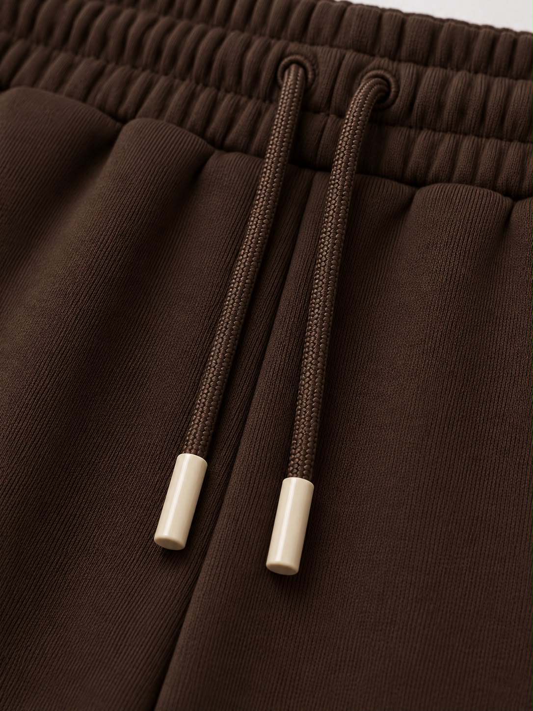 Brown on Brown Track Pants - Cuffed Leg - Embroidered
