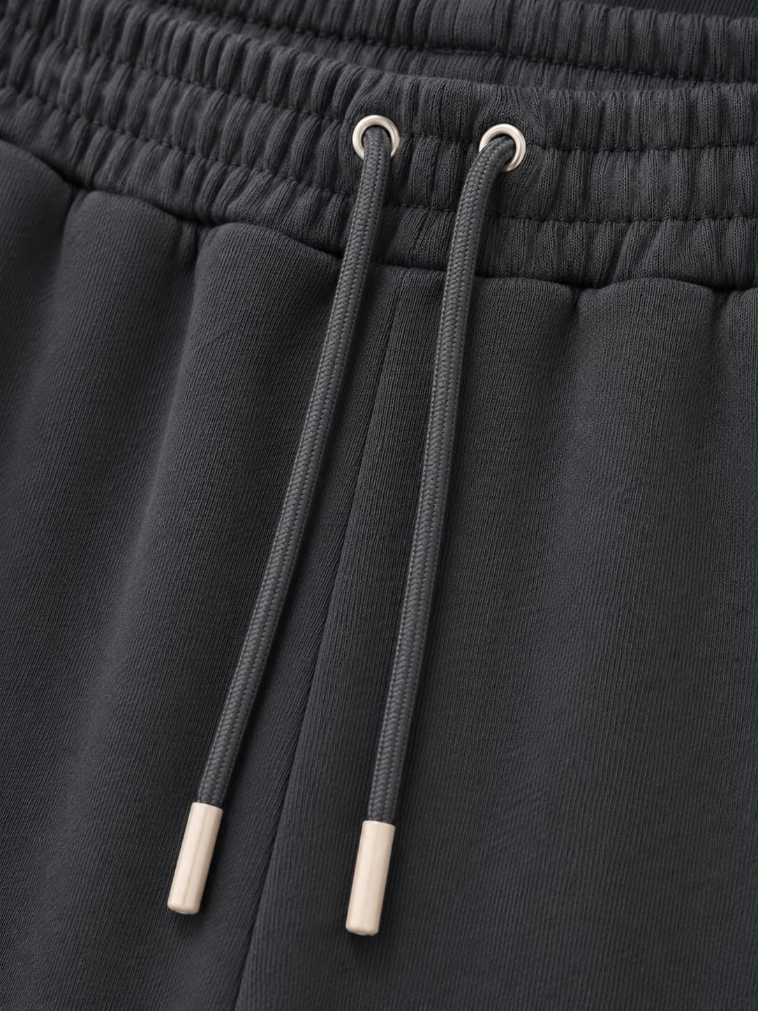 Grey on Grey Track Pants - Cuffed Leg - Embroidered