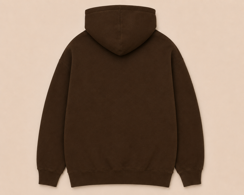 Brown on Brown Hoodie - Embroidered
