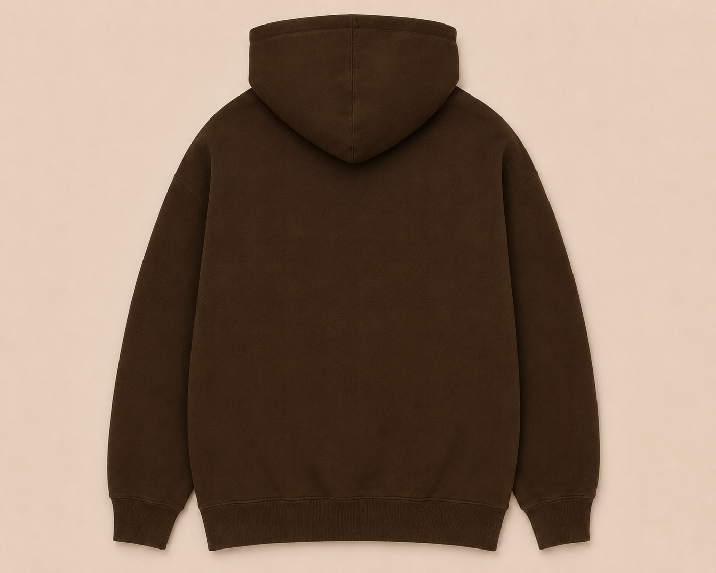 Brown on Brown Hoodie - Embroidered