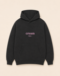 Pink on Grey Hoodie - Embroidered