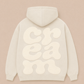 Cream on Cream Hoodie - Puff Print