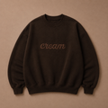Brown on Brown Crewneck - Embroidered