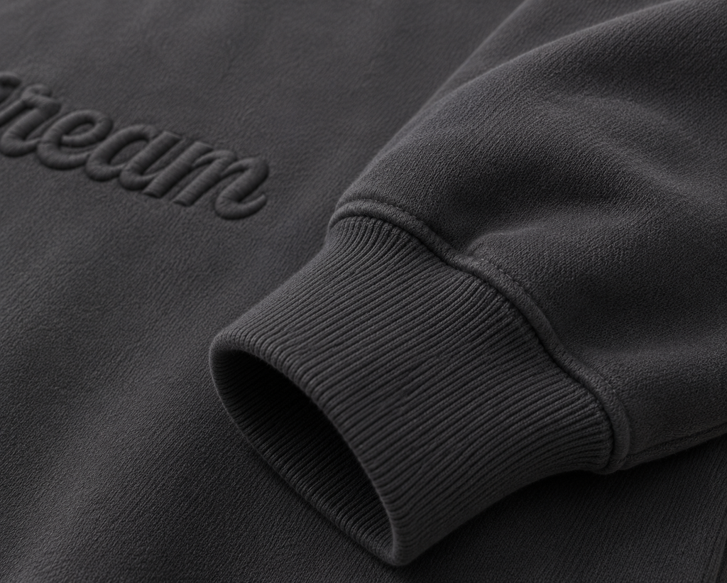 Grey on Grey Crewneck - Embroidered