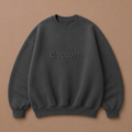 Grey on Grey Crewneck - Embroidered