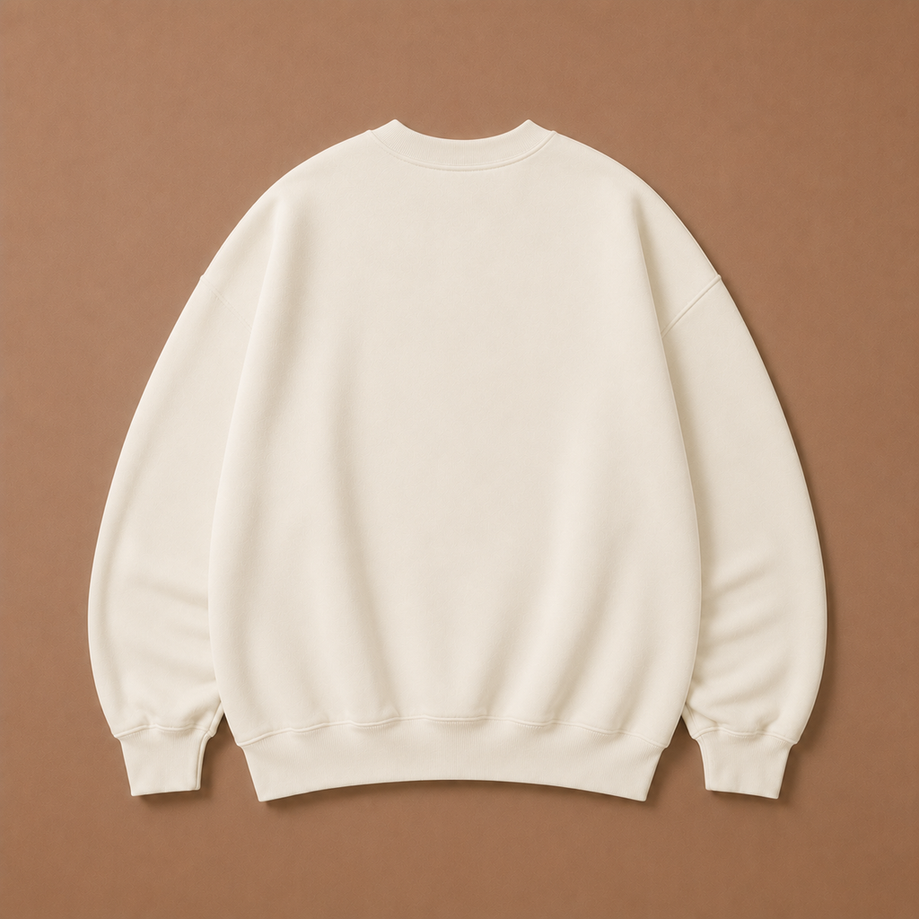 Matcha on Cream Crewneck - Embroidered