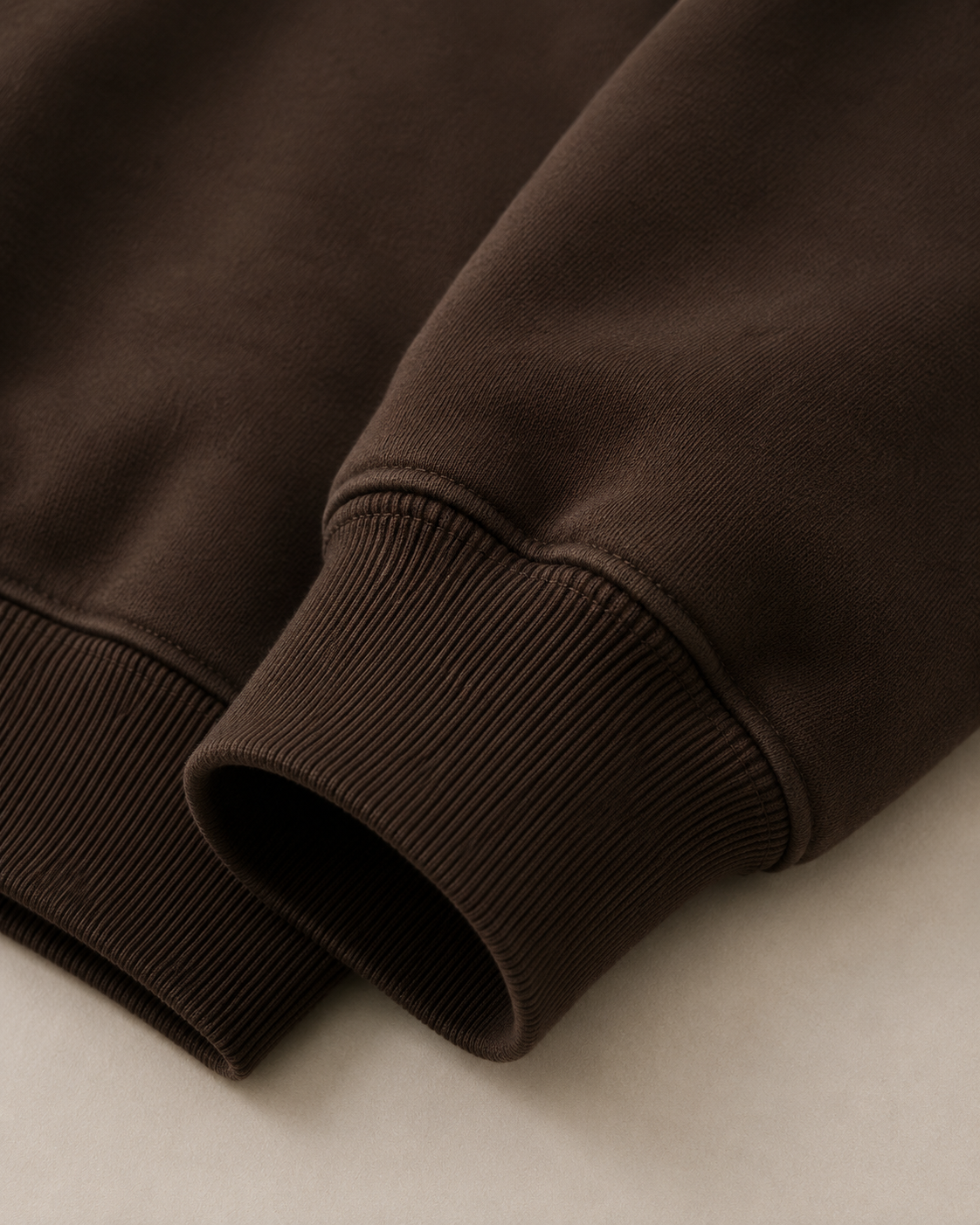 Blue on Brown Crewneck - Puff Print