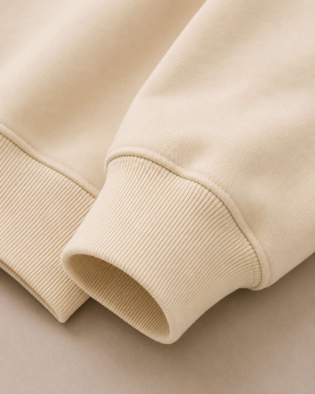 Cream on Cream Crewneck - Puff Print