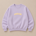 Butterscotch on Lilac Crewneck - Puff Print